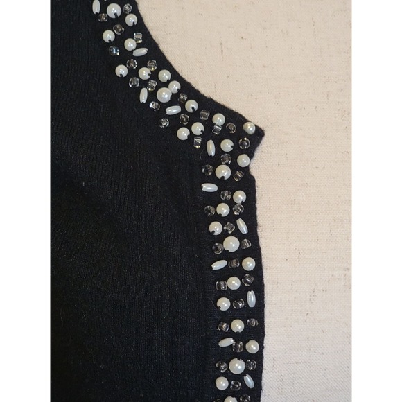 Emma James Black cardigan/Light sweater size small. - Picture 2 of 8